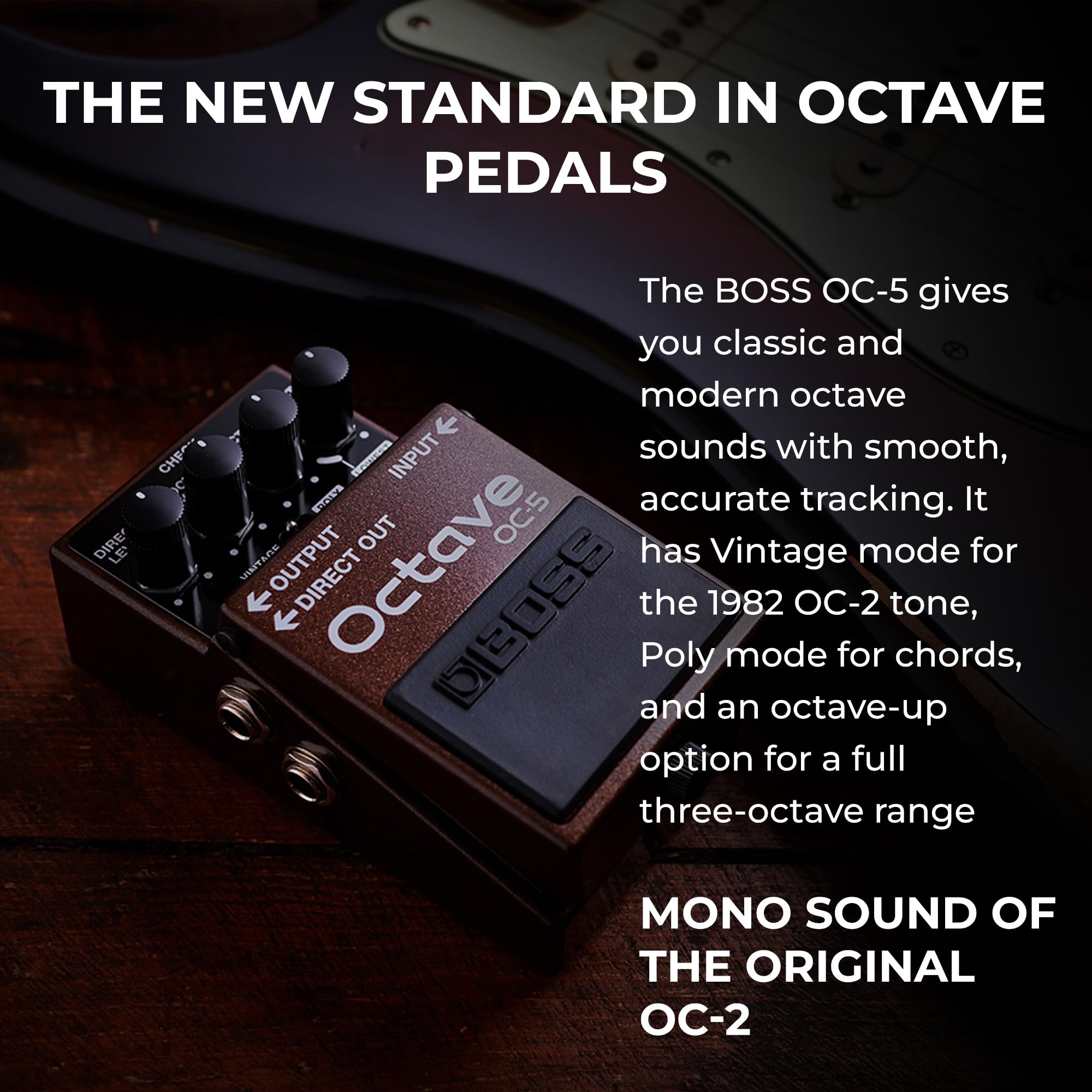Amazon.com: Boss OC-5 Octave Pedal Bundle with Gearlux Instrument