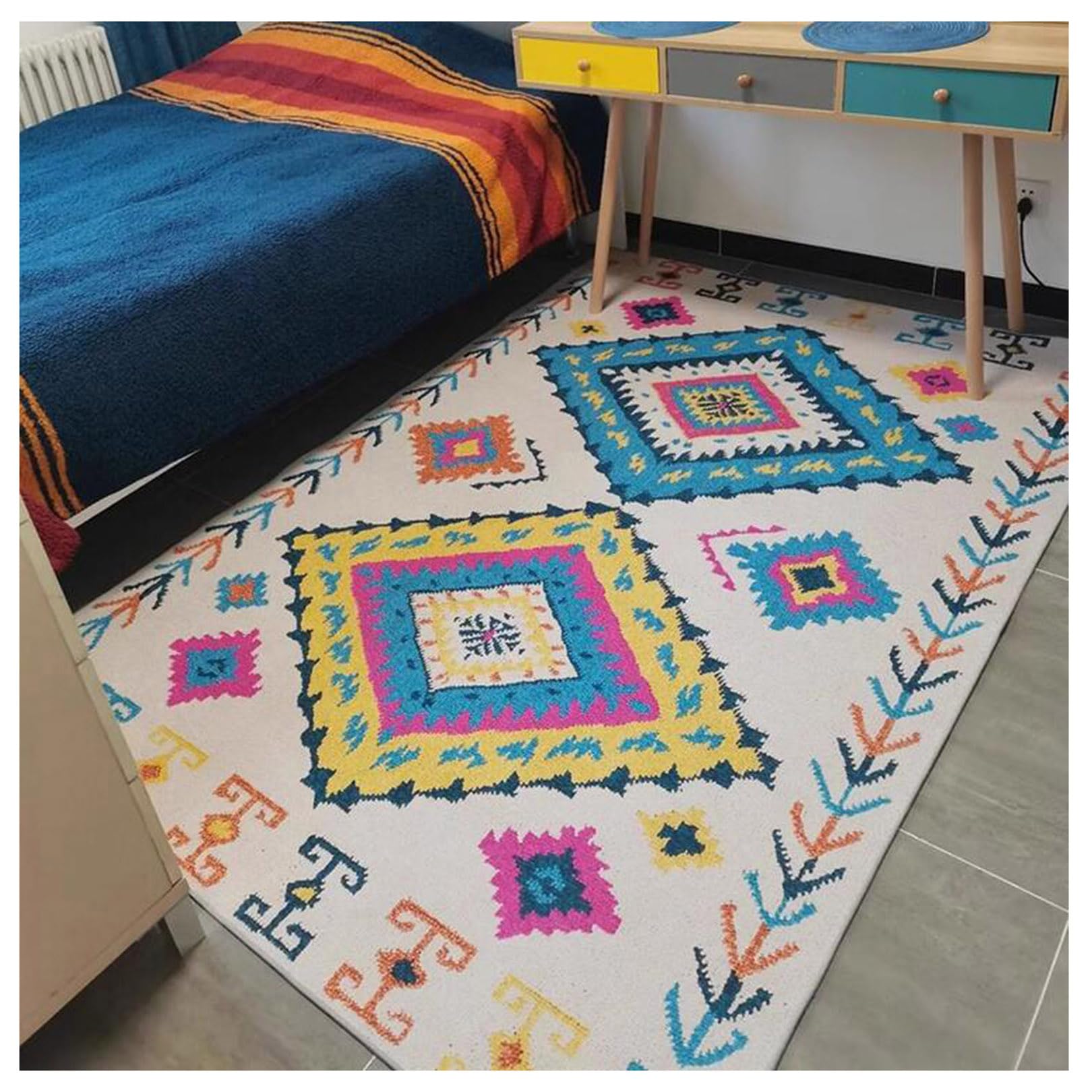 Tapis de salon 160x230cm moderne style marocain chic