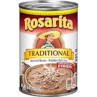 Vista 10 de Rosarita Frijoles refritos sin grasa con chile verde y lima, 16 onzas