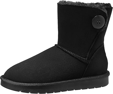 Short black snow boots Clearance