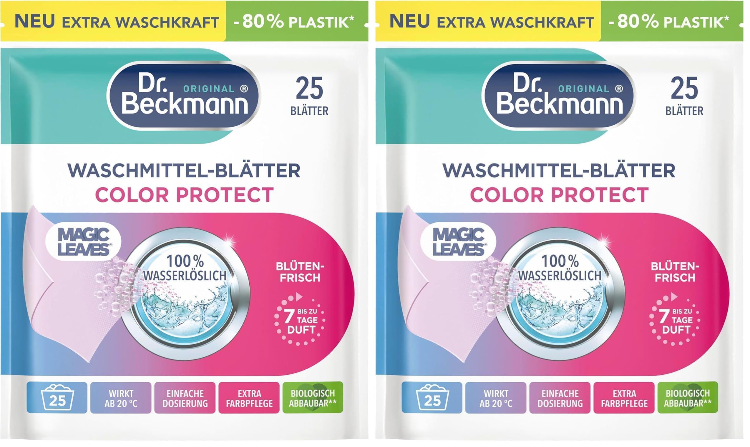Dr. Beckmann MAGIC LEAVES Waschmittel-Blätter COLOR