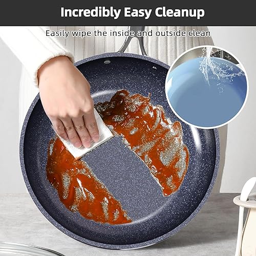 Miniatura 6 de Nuwave Lux - Juego de utensilios de cocina ligeros forjados de 13 piezas, sin PFAS, revestimiento de cerámica saludable G10 Duralon, ultra