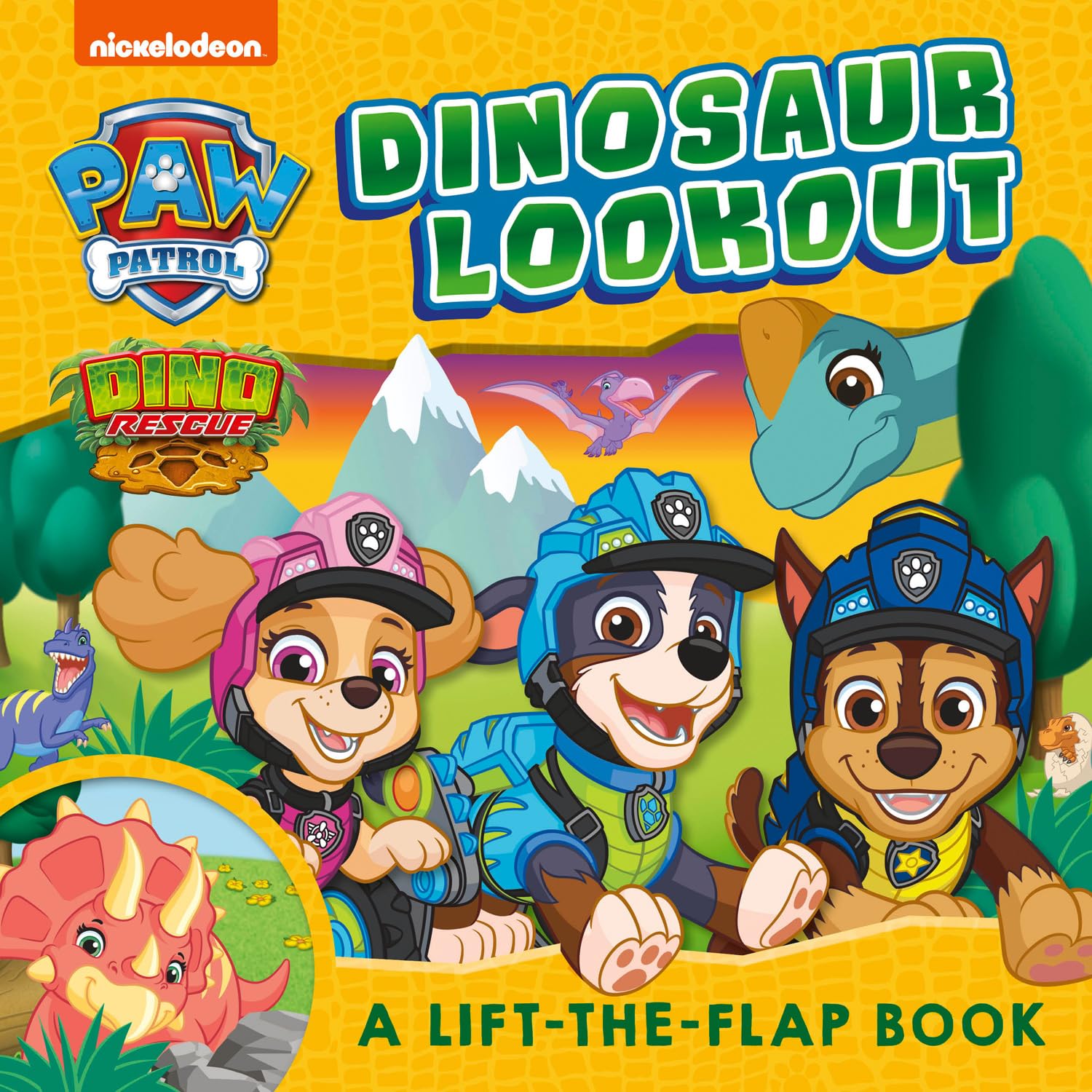 PAW Patrol Dinosaur Lookout Lift-the-Flap Book: Brand New dinosaur lift-the-flap board book, perfect gift for little PAW Patrol fans!