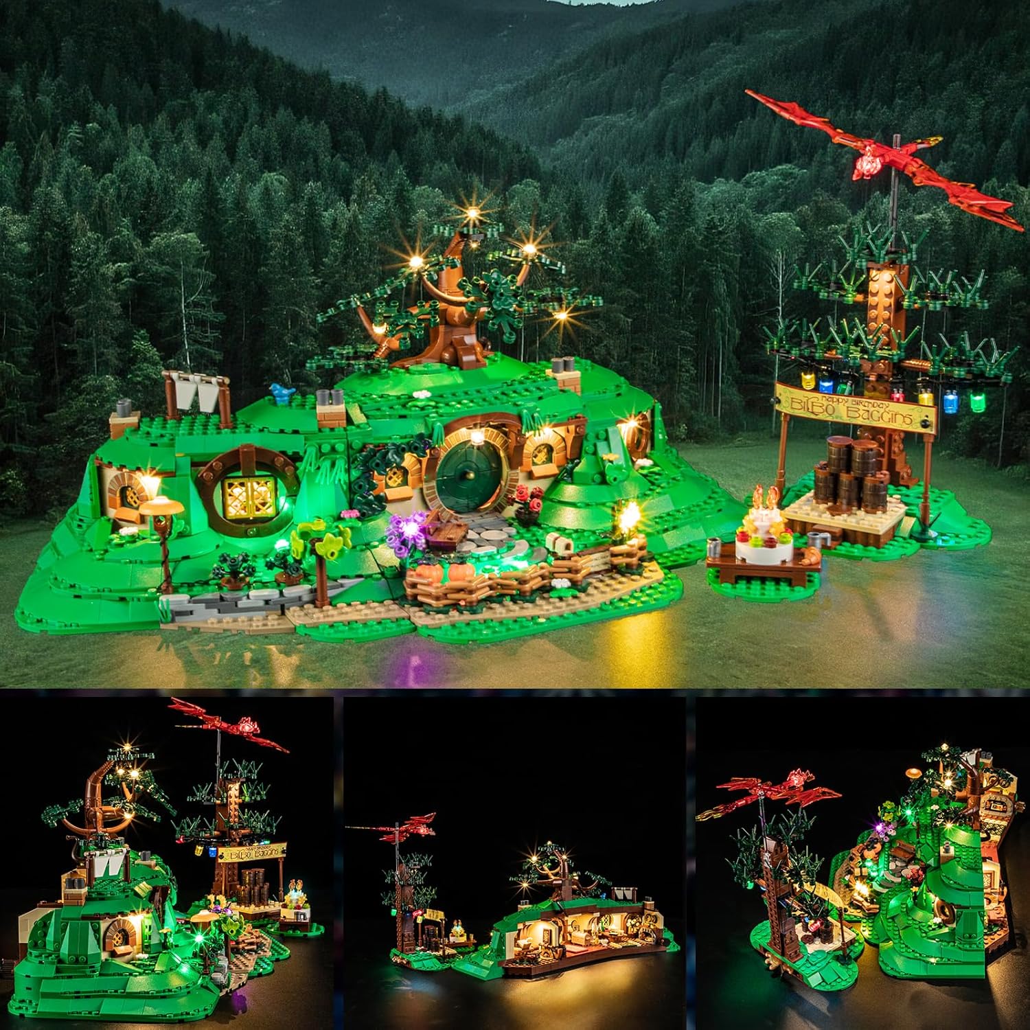 Before and after illumination comparison