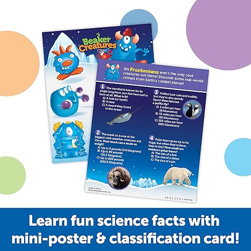 Miniatura 4 de Learning Resources Beaker Creatures Fizzing Frost Reactor - 6 piezas, a partir de 5 años, kit de ciencia de volcán para niños, juguetes STEM,