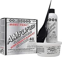 Vista 1 de MANIC PANIC Flash Lightning - Kit de Decoloración Súper Fuerte - Revelador de 40 Volúmenes + Polvo Decolorante - Aclarador de Cabello para Cabello