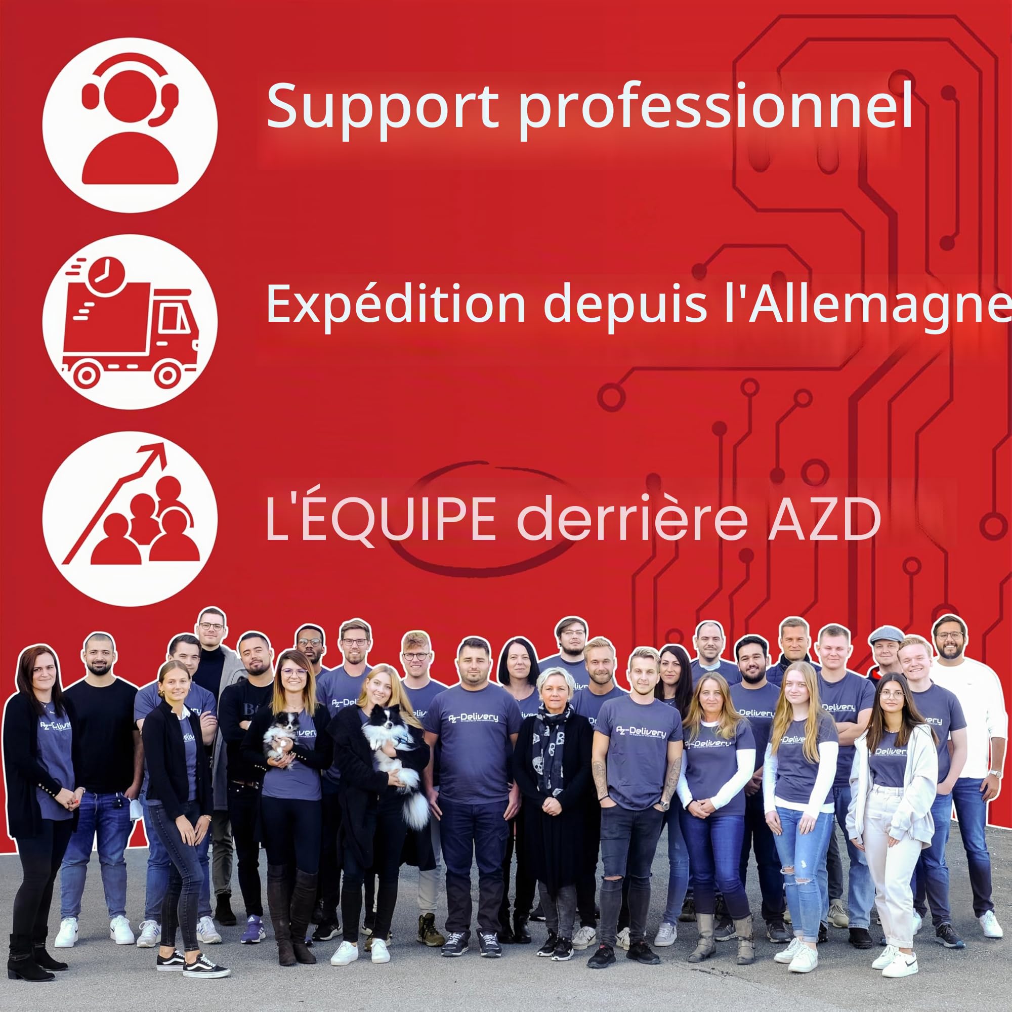 AZDelivery 3 x Écran OLED I2C 128 x 64 Pixels, Caractères de Couleur Blanche, SSH1106 1,3 Pouces Compatible avec Arduino et Raspberry Pi incluant Un E-Book!
