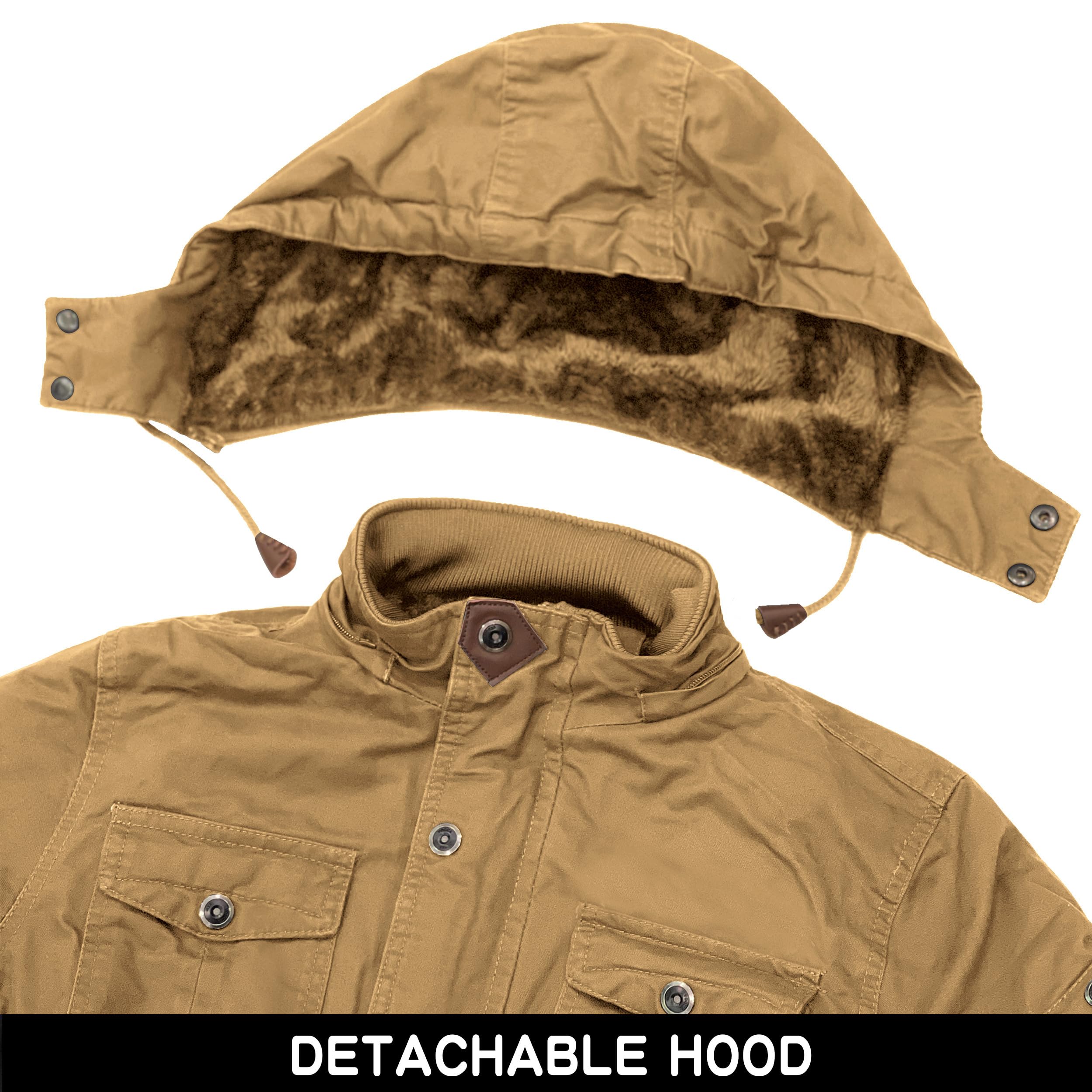 CHEXPEL kurtka zimowa gruba Mężczyźni Military Coat
