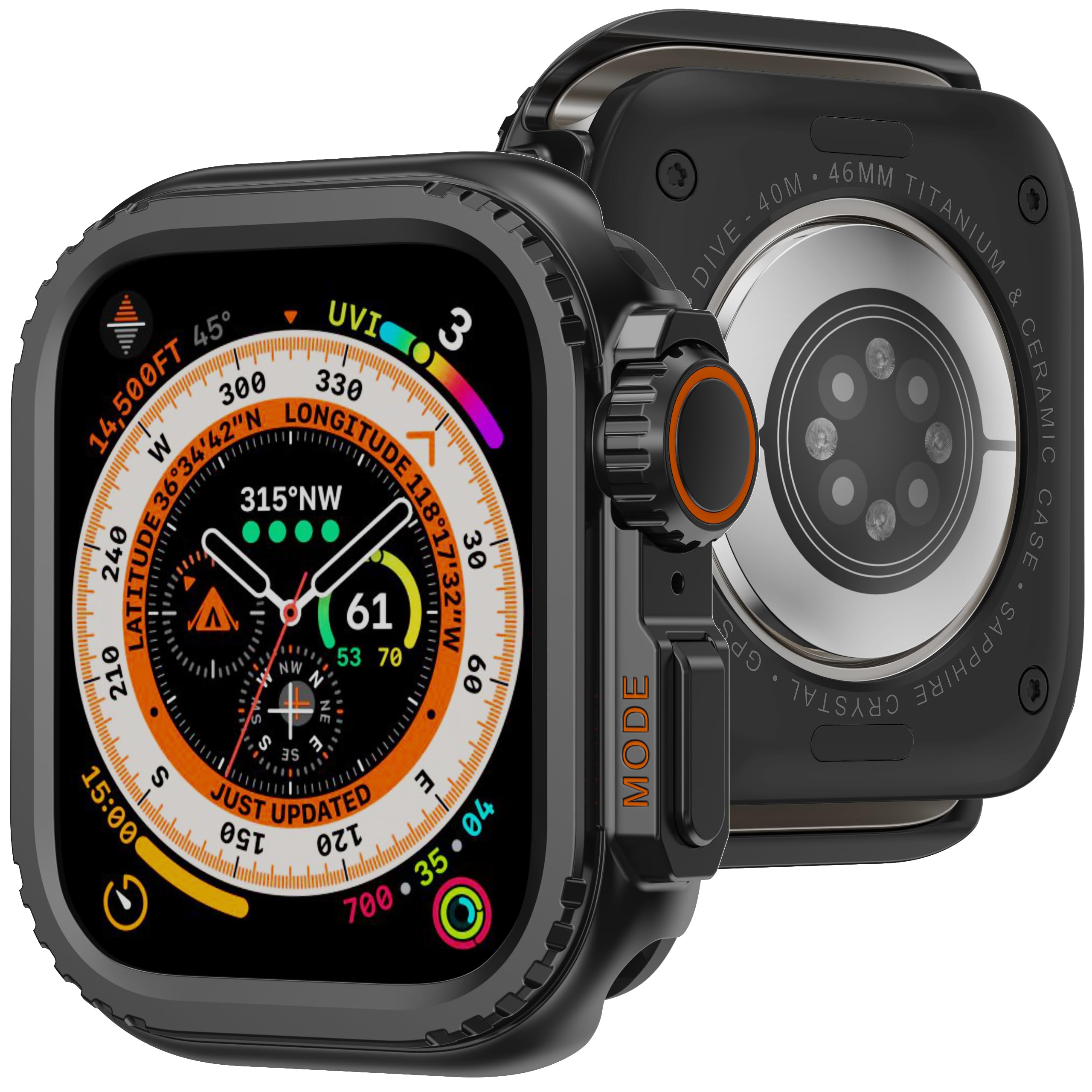 Amazon.co.jp: Zumyzu for アップルウォッチ カバー 46mm Apple Watch