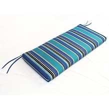 Comfort Classics 40W x 18Dx 3H Sunbrella Outdoor Waterfall Style Bench Cushion in Dolce Oasis Inc. Made in USA