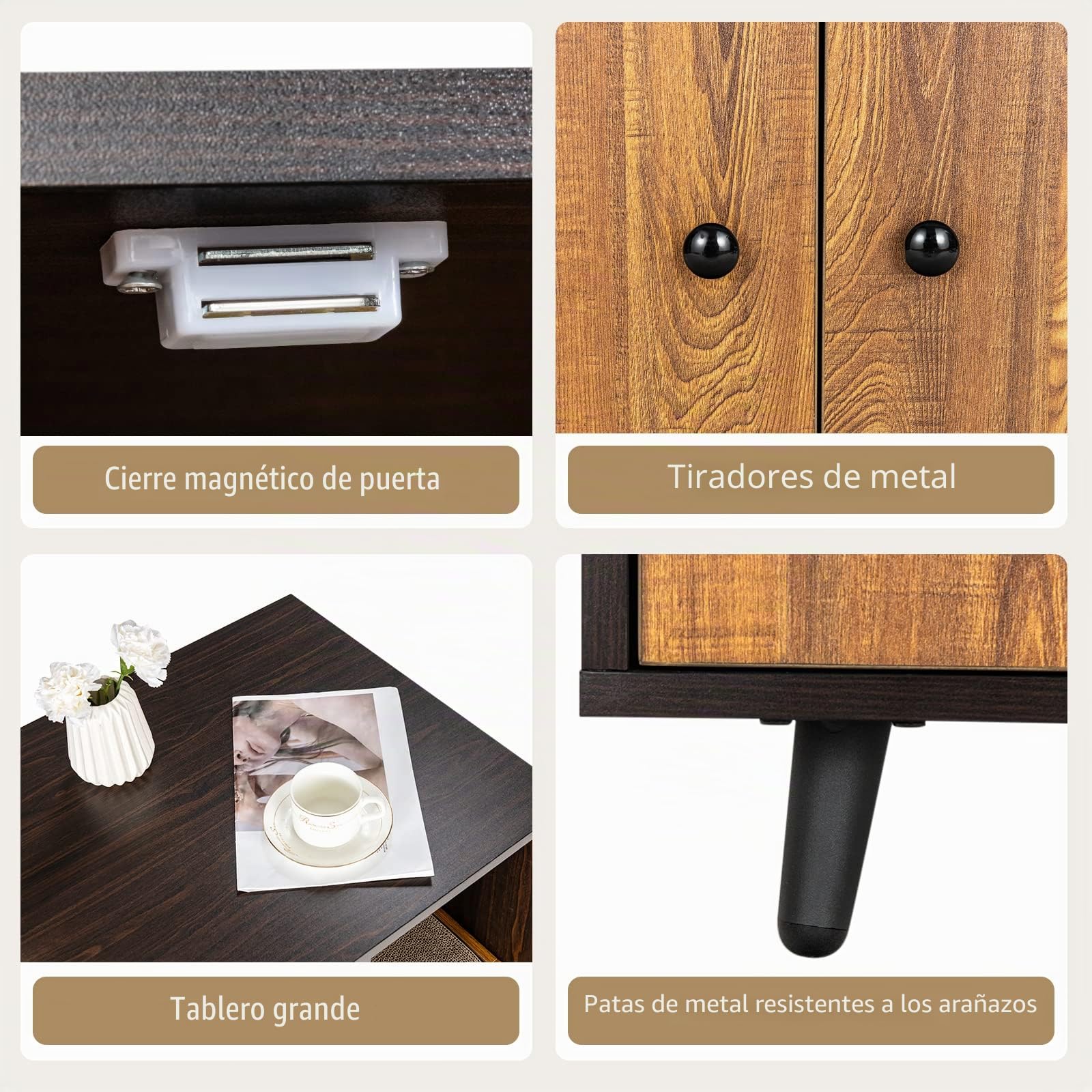 GOPLUS Armario para gatos 2 en 1 para arenero, casa de gatos de madera con puertas, patas de acero, caja rascador extraíble, resistente al agua y a los arañazos, cueva para gatos y mascotas, 90 x 50 x