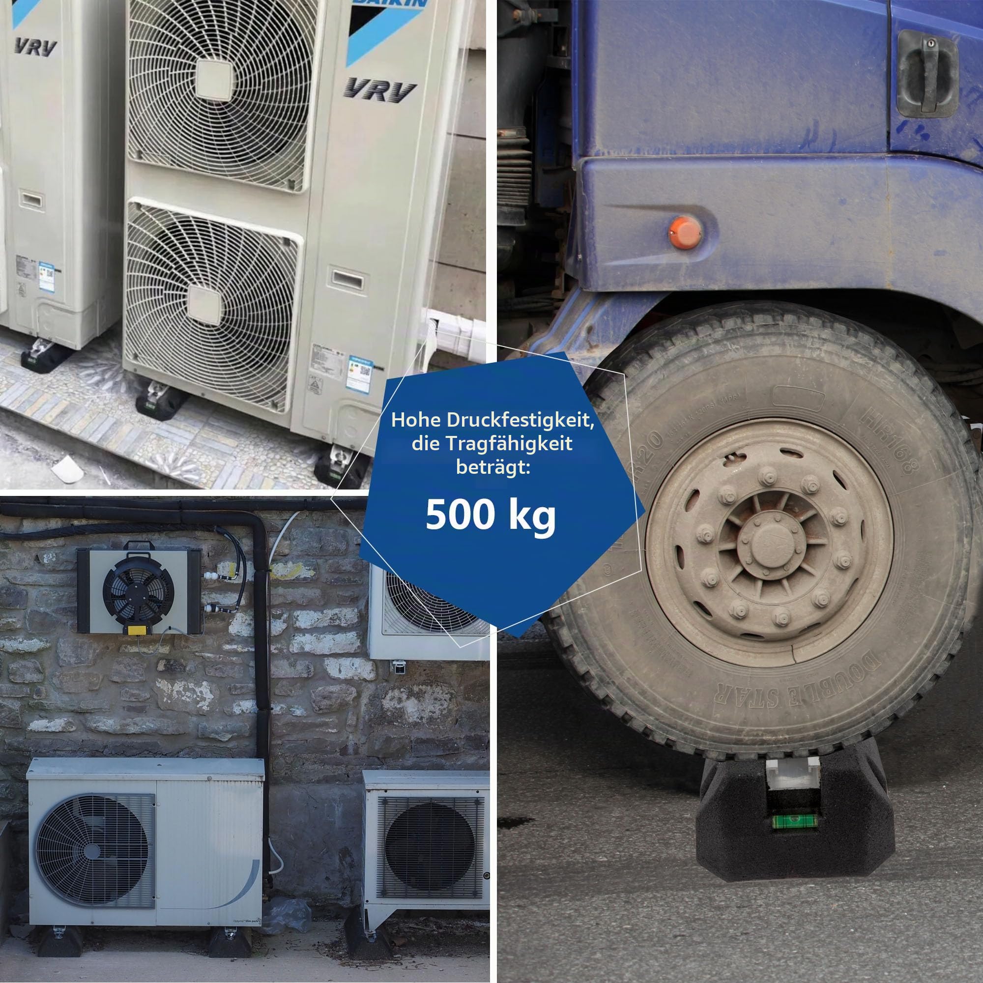 Wostore Bodenkonsole Dämpfungssockel für Klimaanlage und Wärmepumpe