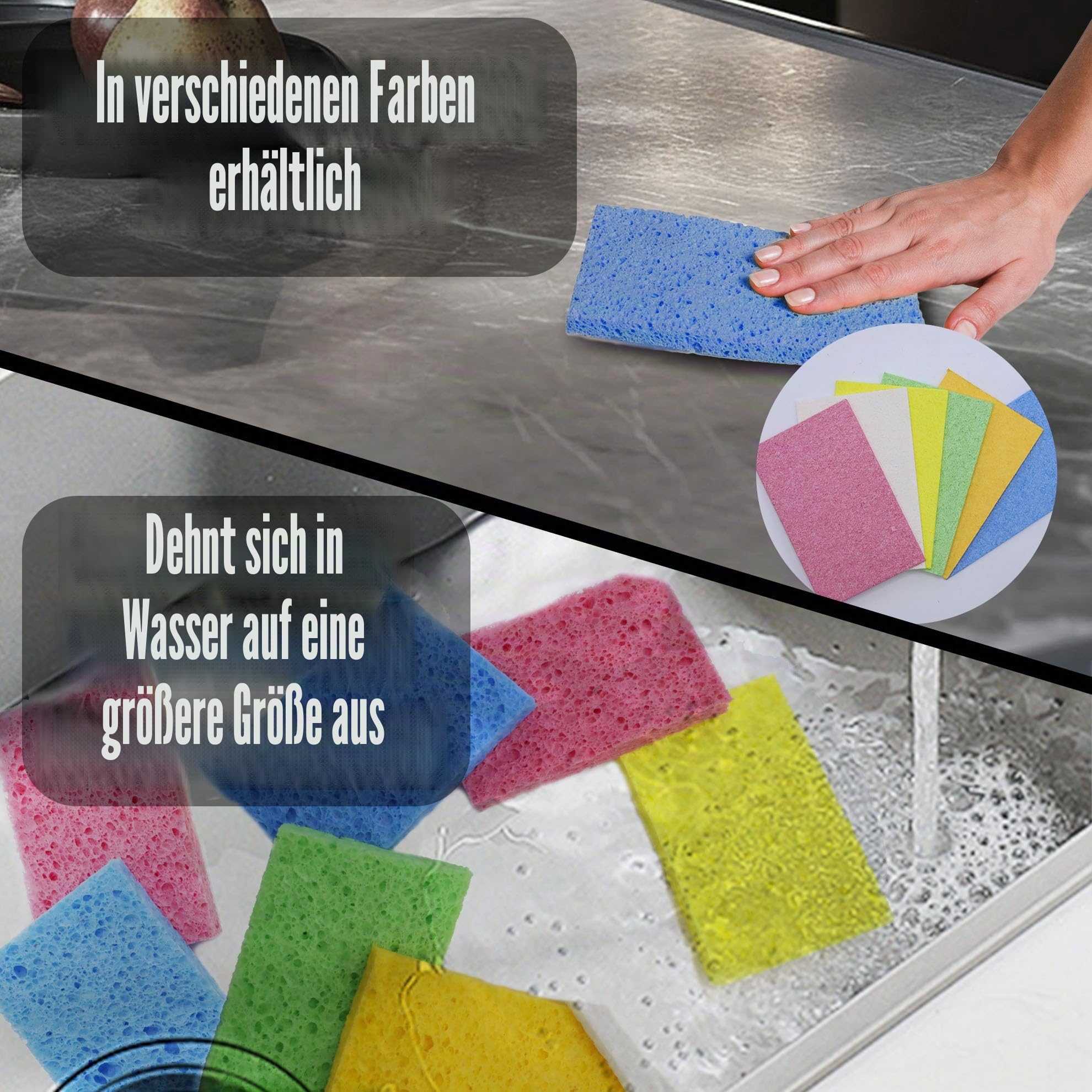 20-teiliges Kochgeschirr-Set mit Antihaft-Pfannen, gehämmerten Töpfen, Silikonutensilien, 26,0 cm und 28,0 cm Bratpfannen, Edelstahlkonstruktion