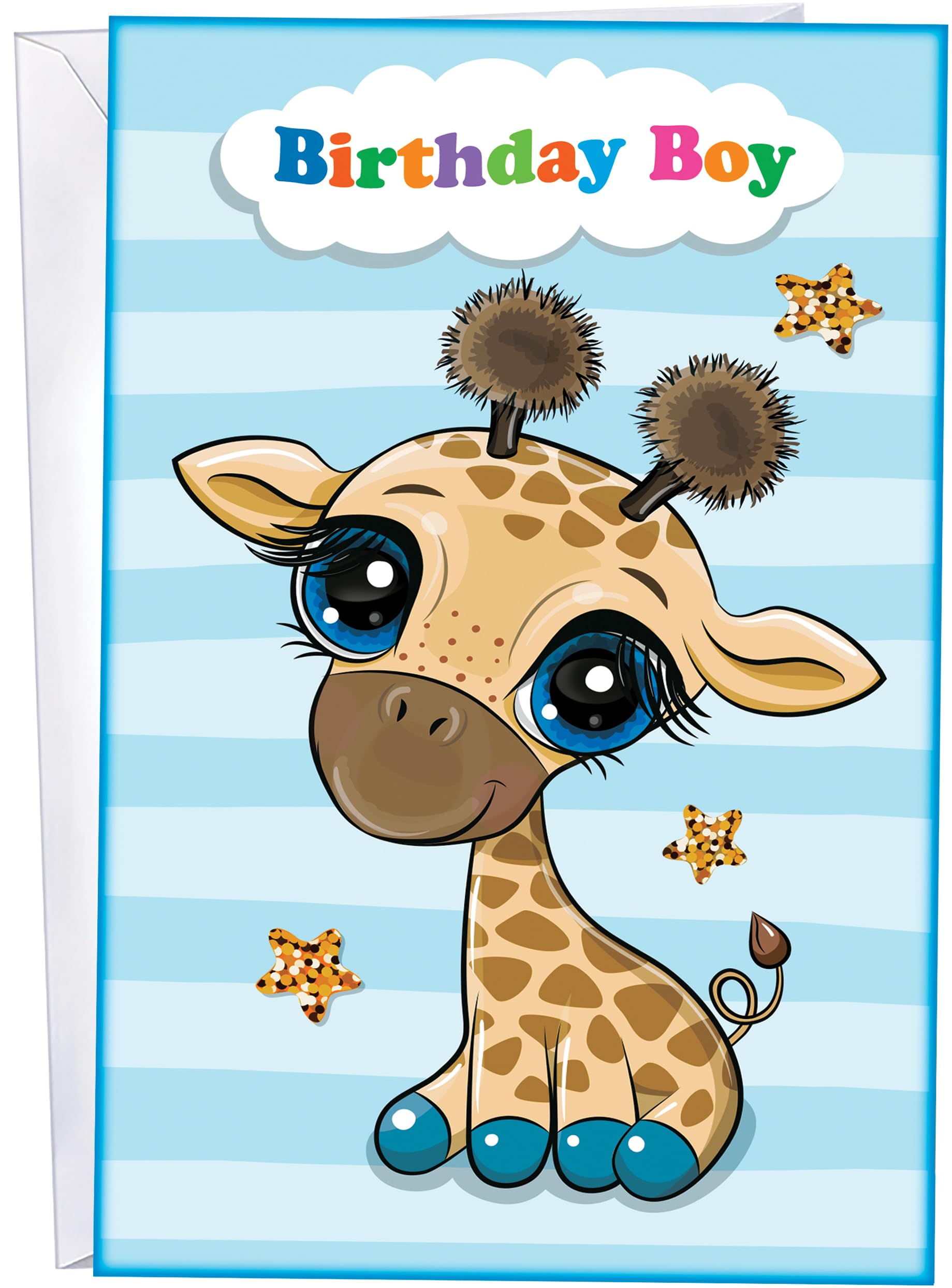 Chuck's Card-O-Rama - Grandson Birthday Card - MADE IN USA - Features a mini-coloring-page inside - 94790