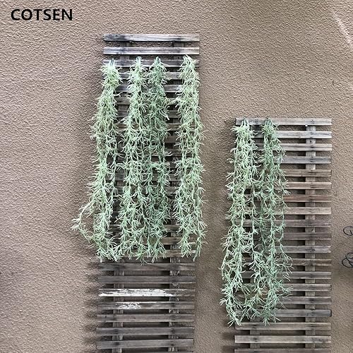 Miniatura 8 de Paquete de 5 plantas colgantes de musgo sintético de musgo español para plantas en maceta, guirnalda de musgo colgante artificial utilizada para