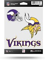 Vista 13 de Rico Industries NFL Football Triple Spirit Stickers Hoja de calcomanías triples