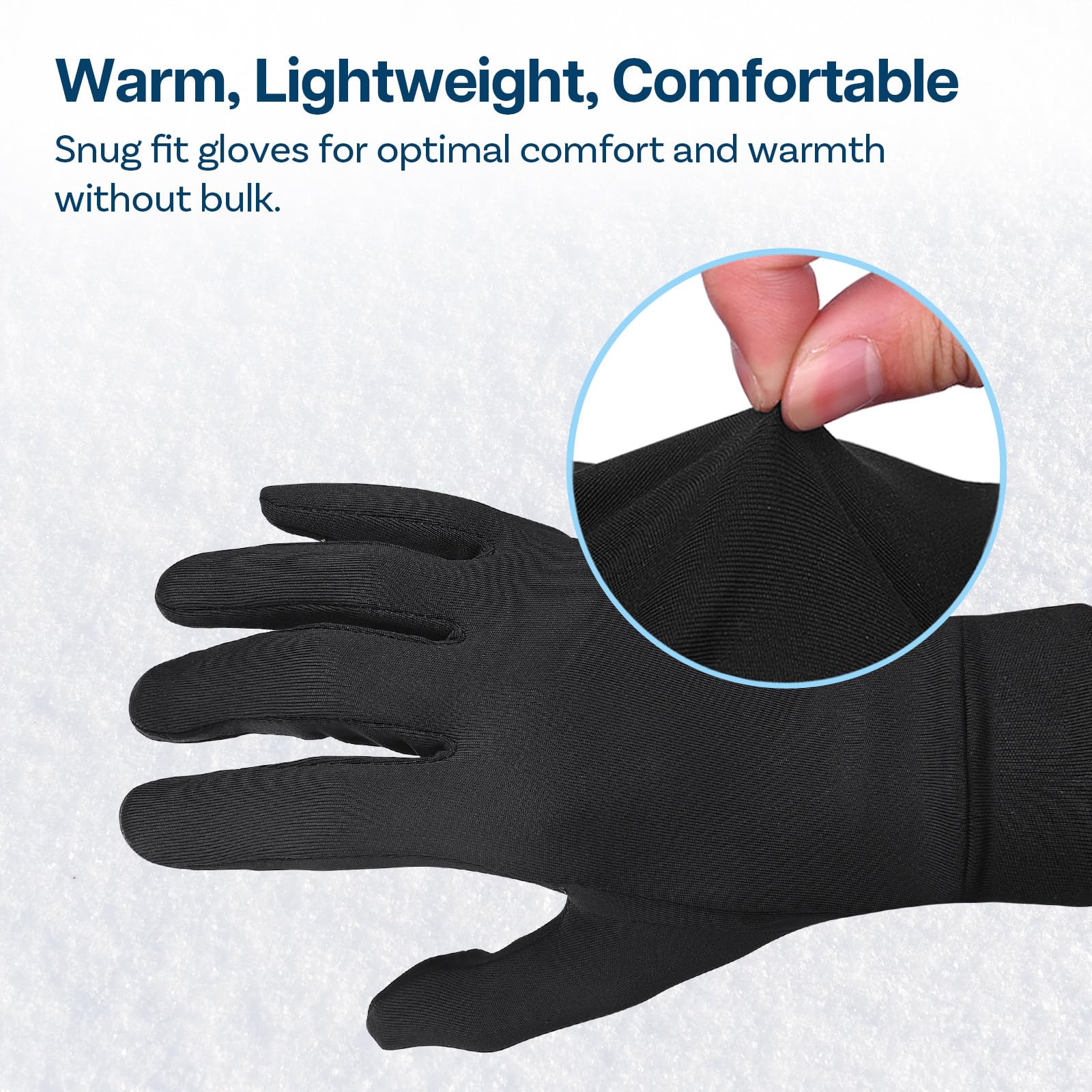 MMOBIEL Guantes de Invierno Antideslizantes y Ligeros con Pantalla Táctil Guantes para Correr, Ciclismo, Enviar Mensajes de Texto etc. - Deportivos Táctiles - Hombres & Mujeres - Talla M