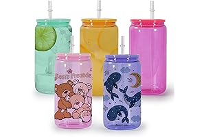 sweet grain Colorful Sublimation Glass Tumbler