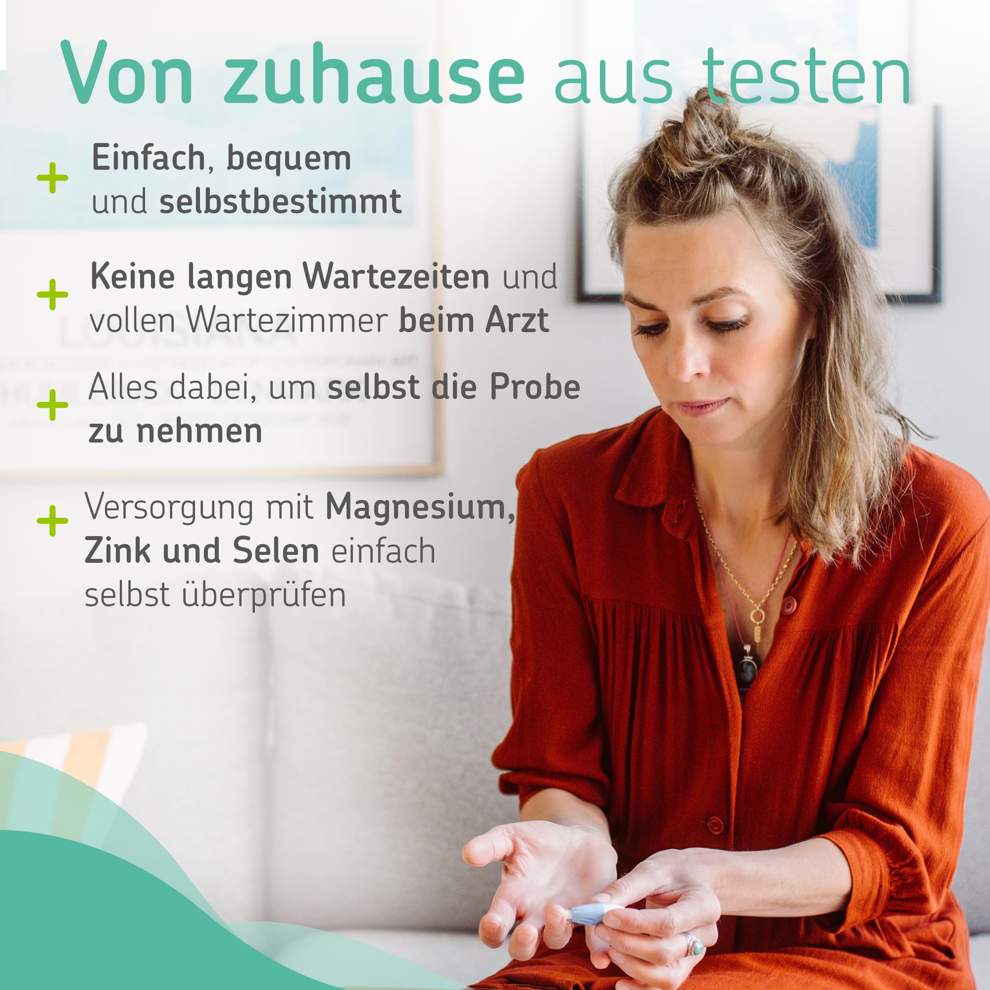 Mineralstoff-Test von CERASCREEN – Mineralstoffe Magnesium, Zink & Selen schnell & einfach von Zuhause testen | Mikronährstoffanalyse | Professionelles Labor