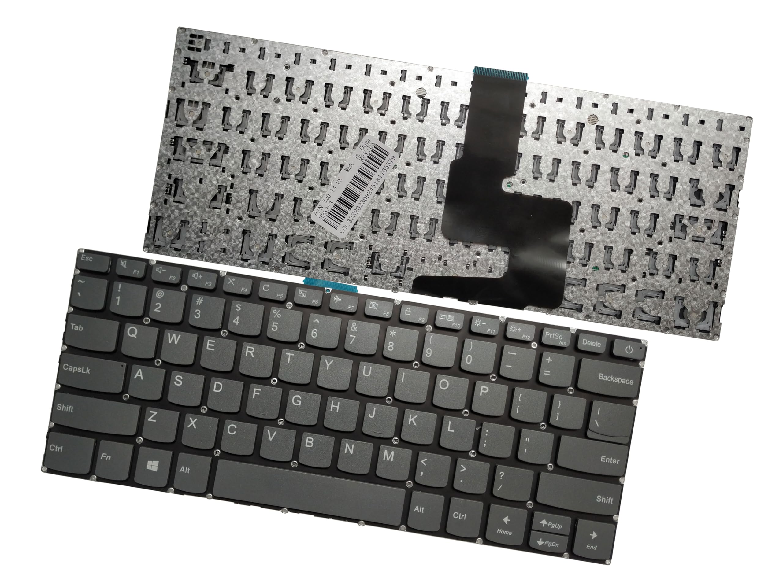 Laptop Replacement Keyboard Compatible for Lenovo IdeaPad V14-ADA V14-ARE  V14-IGL V14-IIL V14-IKB V14-IWL US Layout No Backlit