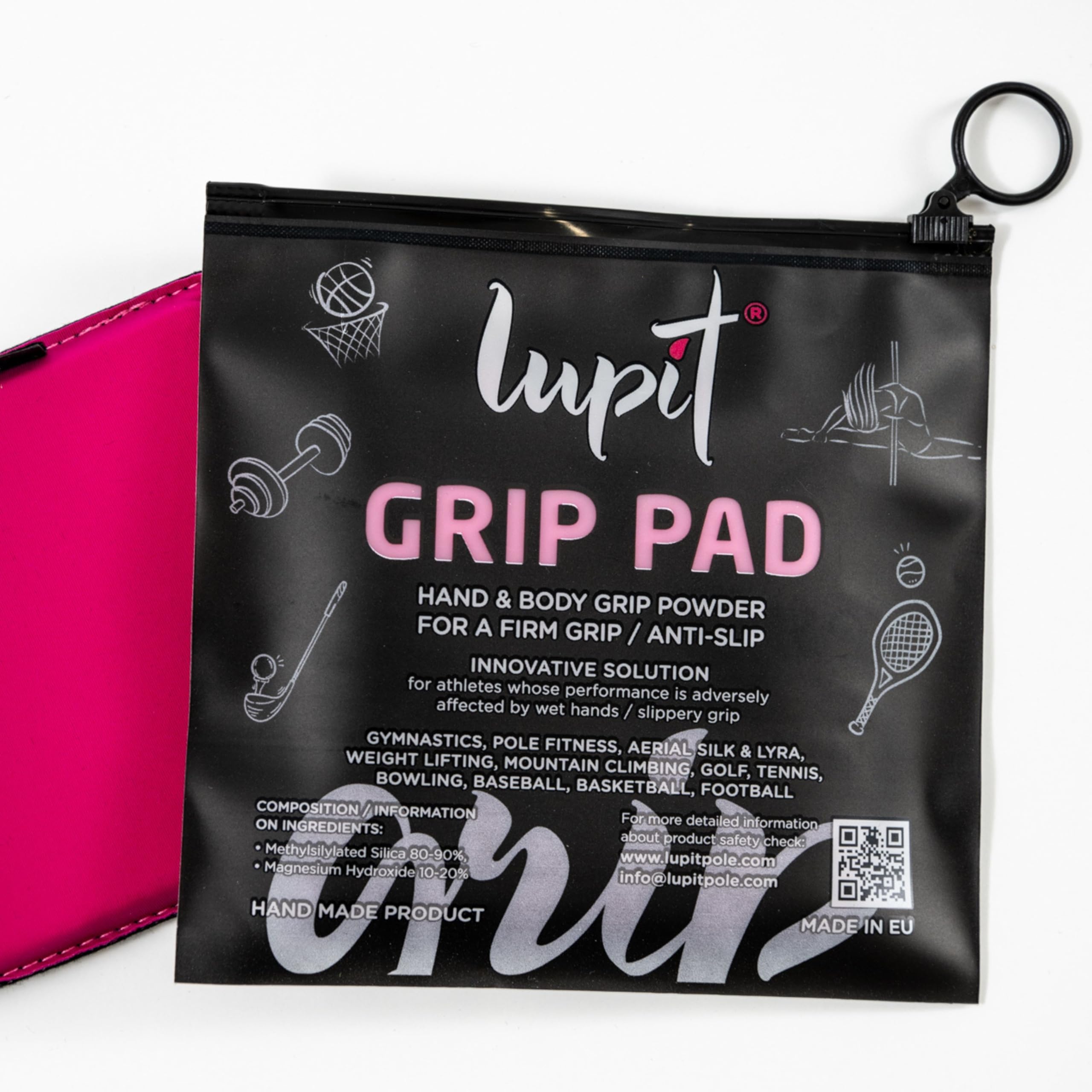 LUPIT POLE Pole Dance Grip Sweaty Hands Grip Aid – 2 Side Grip, for Dry Pole and Dry Hands – Hydrophobic Nano Substance