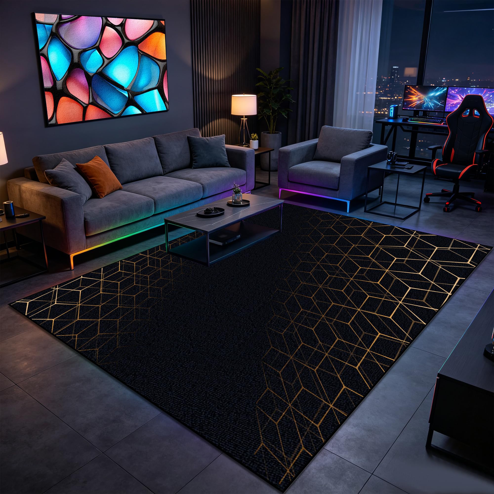 Tapis gaming chambre moderne pour transformer le coin jeux vidéo des enfants