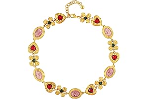 Victorian Statement Chunky Charm Necklace: Timeless Medieval Jewelry