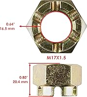 Vista 2 de Caltric 2 arandelas de embrague y tuerca castillo de eje trasero compatibles con Polaris Scrambler 500 4x4 2000 2003-2012