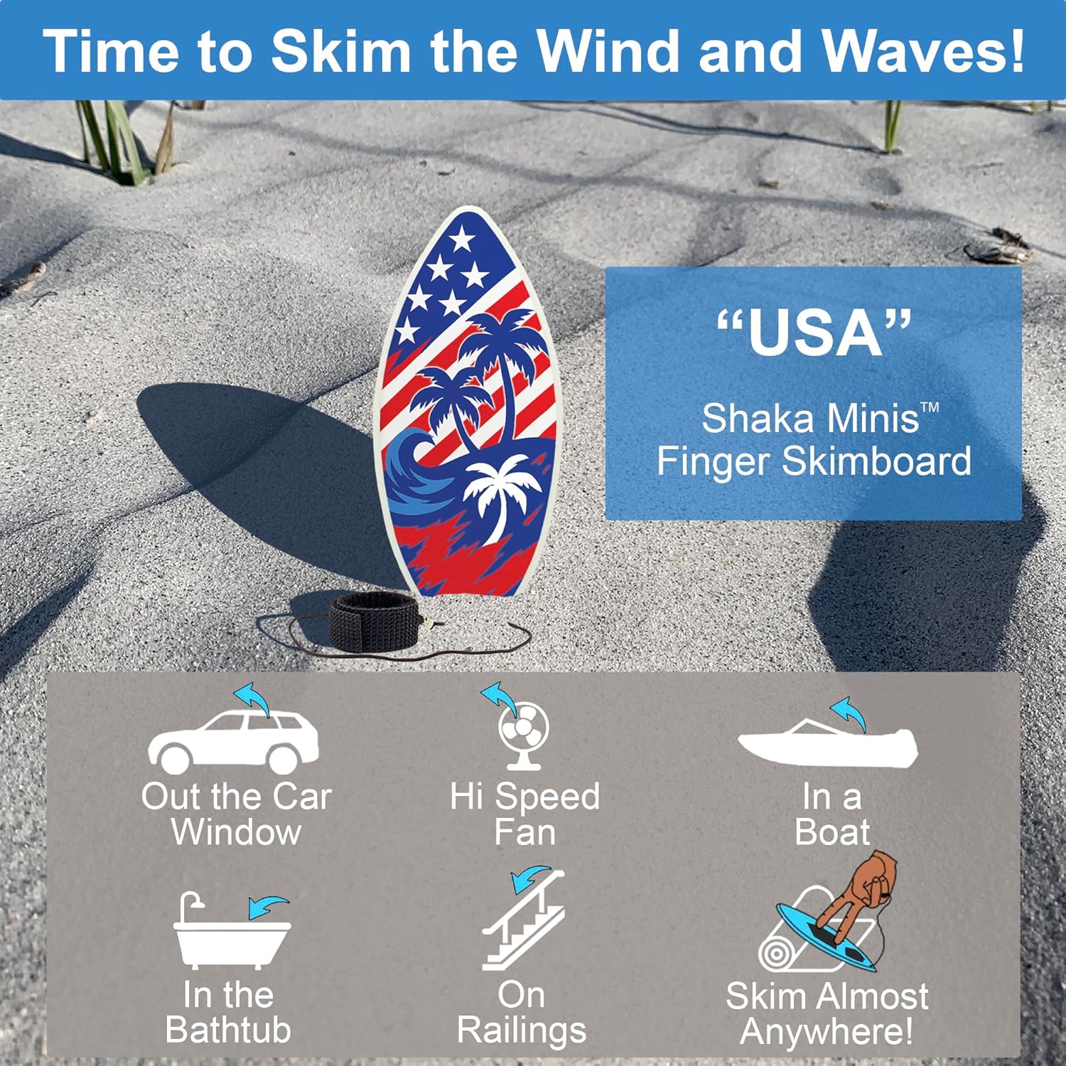 Finger Skimboard | Finger Surfboard - Skim and Surf The Wind, Waves and Almost Anywhere (USA)