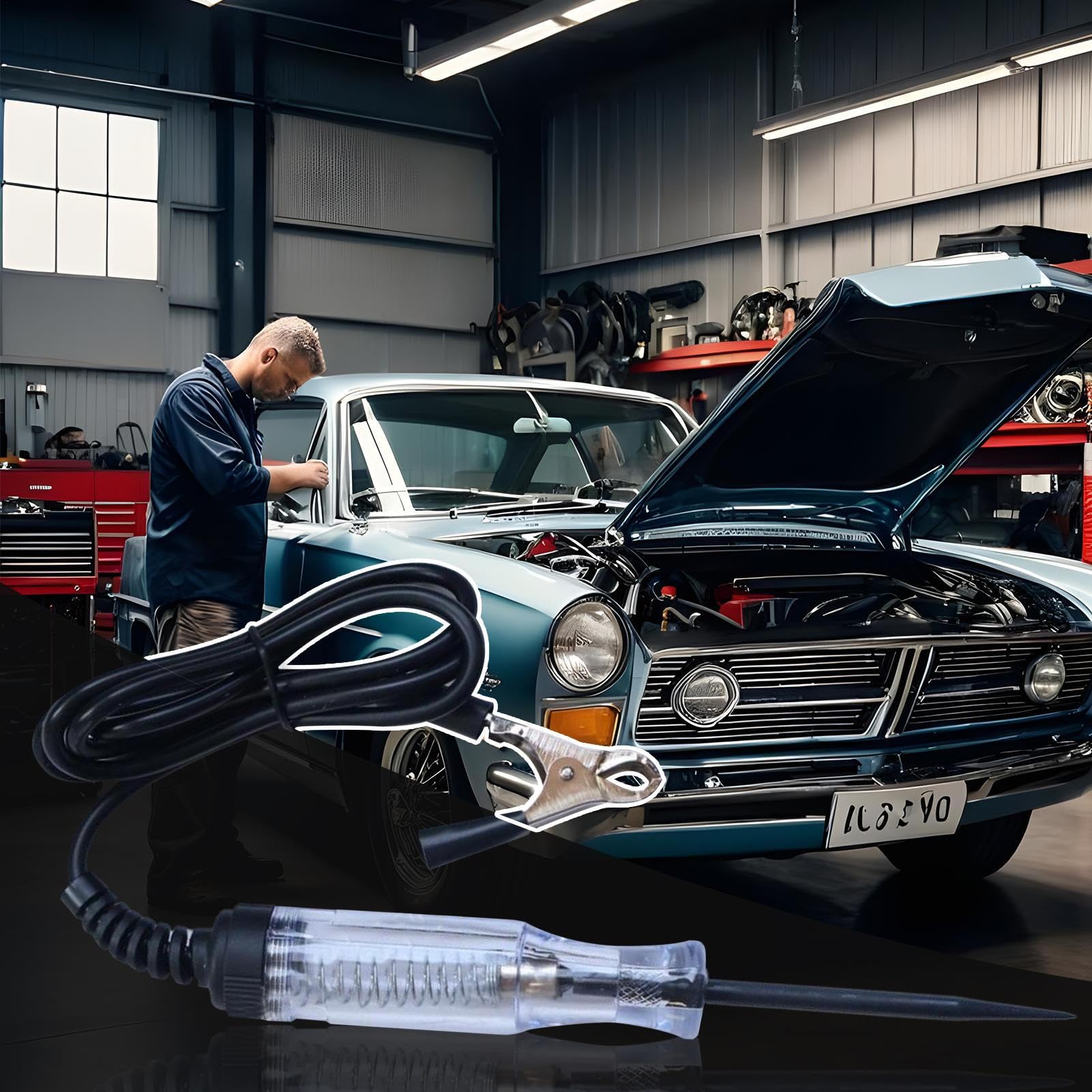 Testatore Circuiti Digitale - Tester Elettrico Veicoli - Strumento Per Veicolo Moto Barca Casa Presa Elettrica