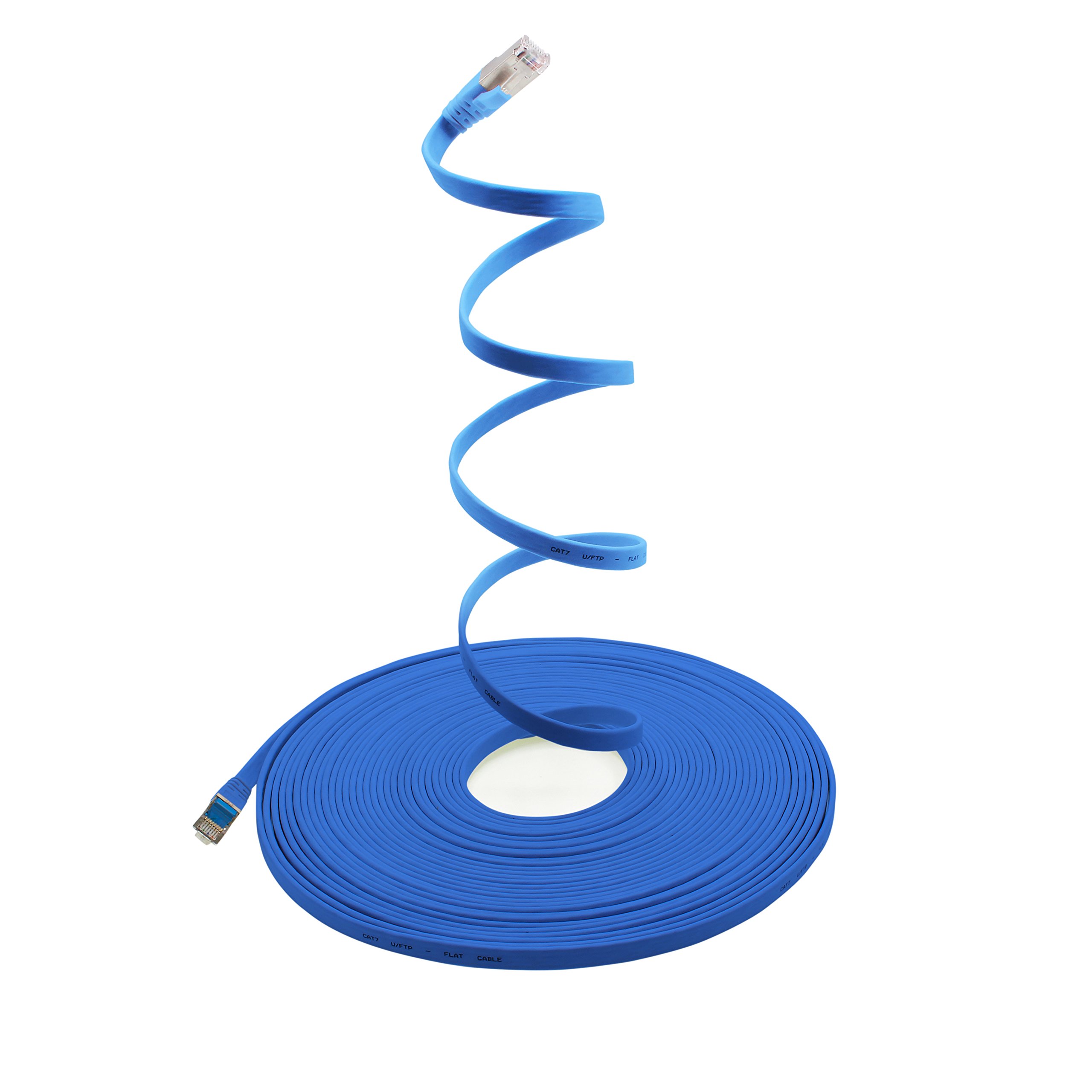Cavo di rete piatto ultrasottile in linea u/utp cat.6 gigabit ready blu