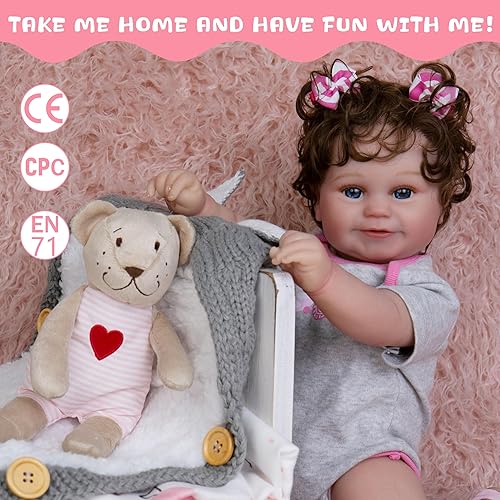 Miniatura 5 de Milidool Reborn Baby Dolls - Muñeca de bebé recién nacida realista de 20 pulgadas, hecha a mano con amor