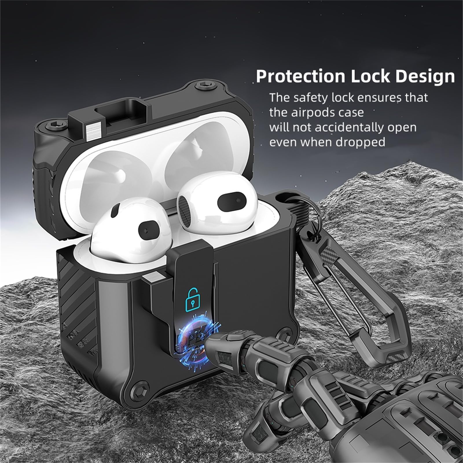 Amazon.com: TSVSXS Lock Case Compatible with AirPods 4 with Active
