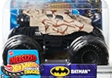 Monster Trucks, Oversized Monster Truck, 1:24 Scale Die-Cast Toy Truck with Giant Wheels and Cool Designs