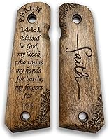 Vista 18 de for 1911: Full Size Wooden Handgun Grips with Bible Verses Series - Fits a Wide Range of 1911 Models - 1911 Accessories