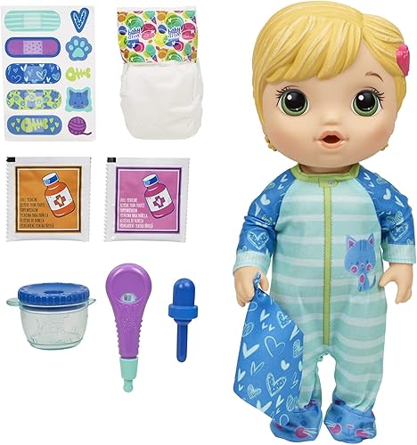Baby Alive - Muñeca Baby Alive Mix My Medicine con pijama de gatito, All Better Baby