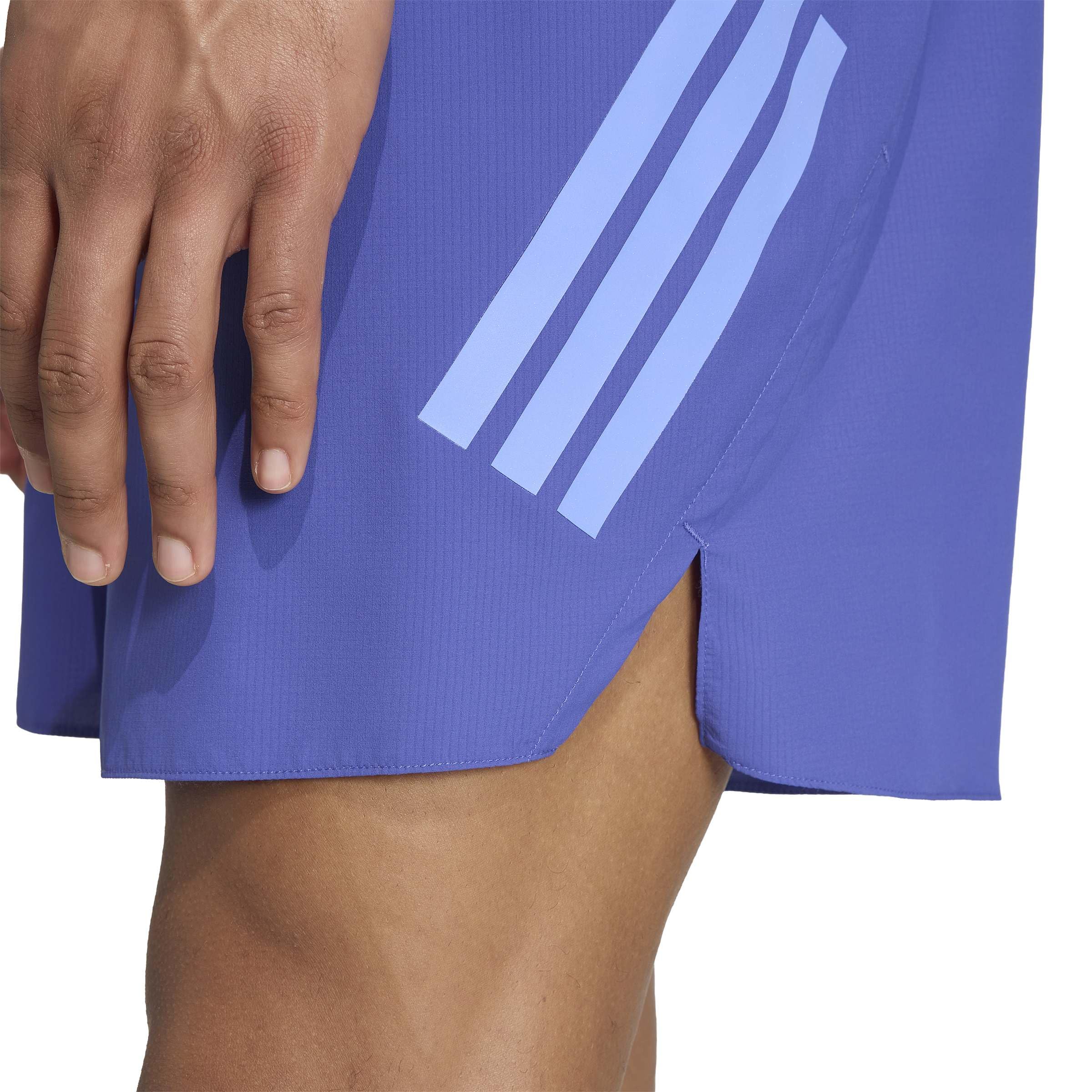 adidas Uomo Adi365 Running Formotion Iconic Shorts, Dual Indigo, S 7 inch