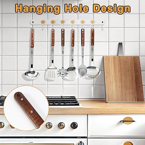 Miniatura 3 de FJNATINH Juego de utensilios de cocina de acero inoxidable, juego de utensilios de cocina pulido con espejo de 6 piezas, juego de herramientas de