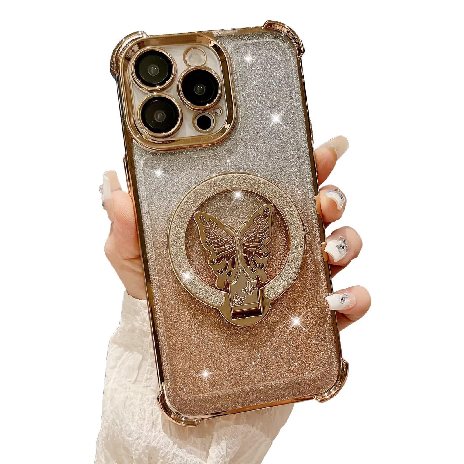 Amazon.co.jp: PONRFEKT対応 iPhone 13 Pro Max用電気メッキグリッター