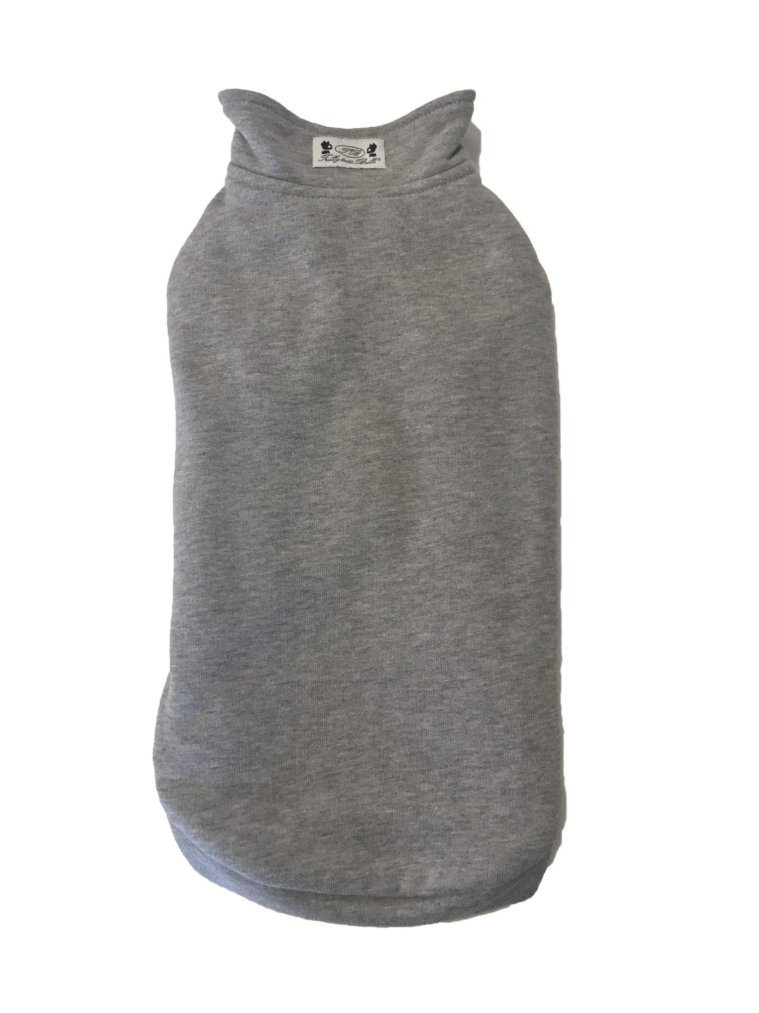 Trilly All Brilli Bulldog Sweatshirt Interior Plush, Grey, M - 1 Product