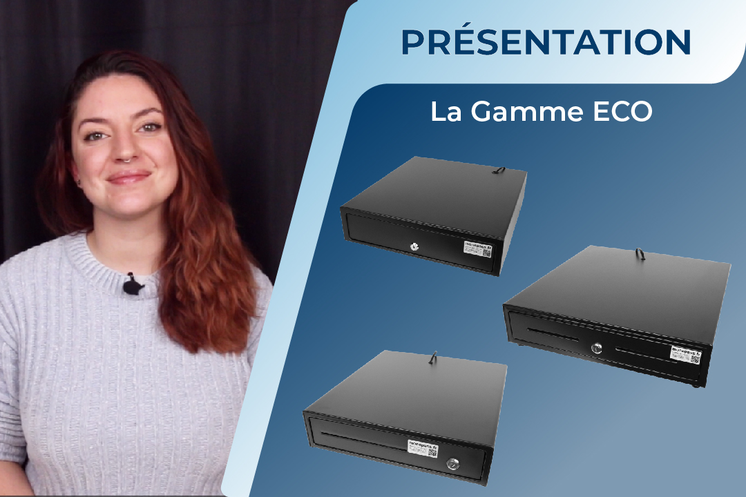 Monepass CD145e Automatische Geldlade - 33,5 Cm Schmal | 3 Scheinfächer & 8 Münzfächer