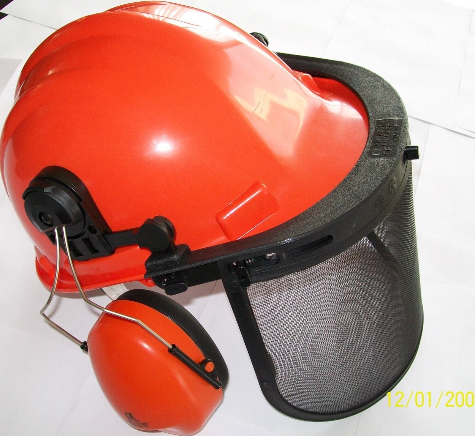 Ocimocylo Chainsaw Protective Safety Helmet System - Hard Hat/Ear Muffs/Face Shield ;from#archerplus