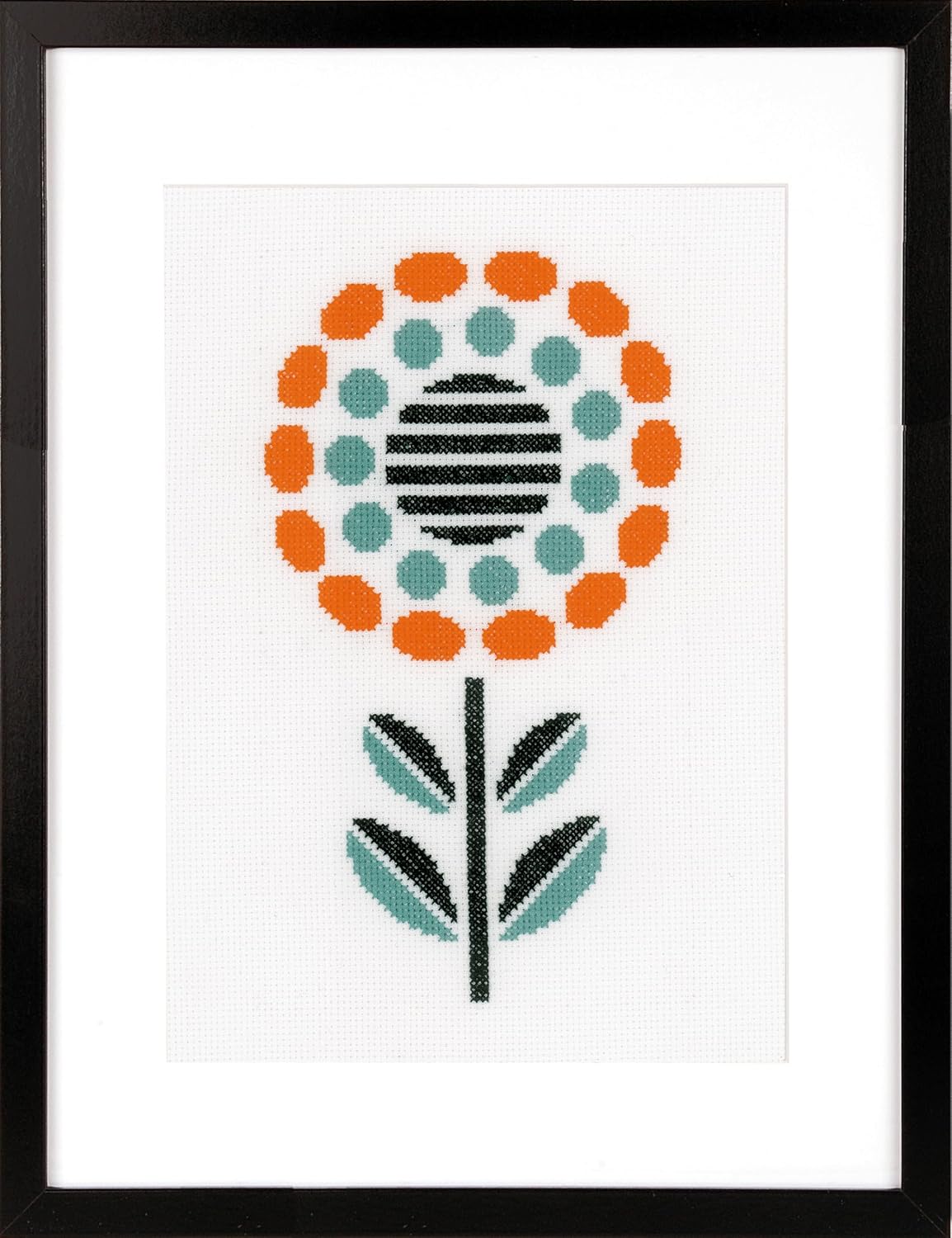Vervaco Counted Cross Stitch Kit Abstract Flower 5.6" x 10"