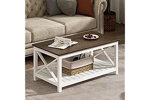 ChooChoo White Coffee Table: Rustic Charm for Your Home