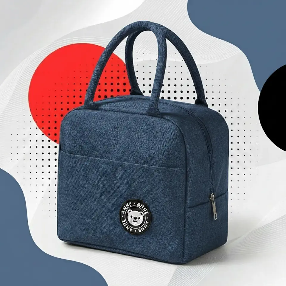 Bolsa Térmica Marmita Lancheira Grande Capacidade Mantém Quente E Frio, Isolamento Térmico Eficiente, Portátil E Resistente, Ideal Para Trabalho, Academia, Escola, Passeios E Refeições Diárias (AZUL)