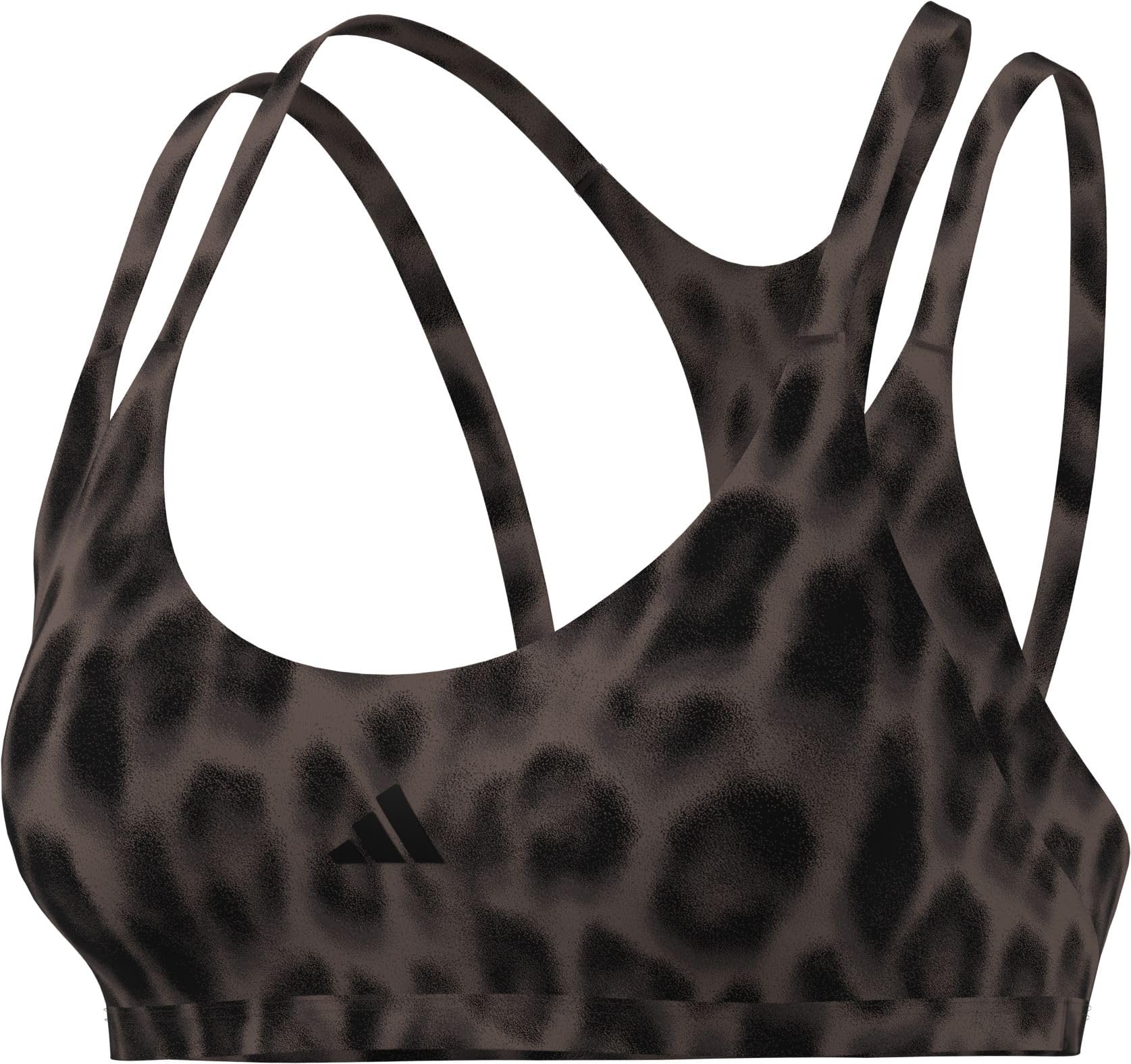 Adidas Damen Optime Workout Leopard Strappy Light Support Bra Sport-BH (1er Pack)