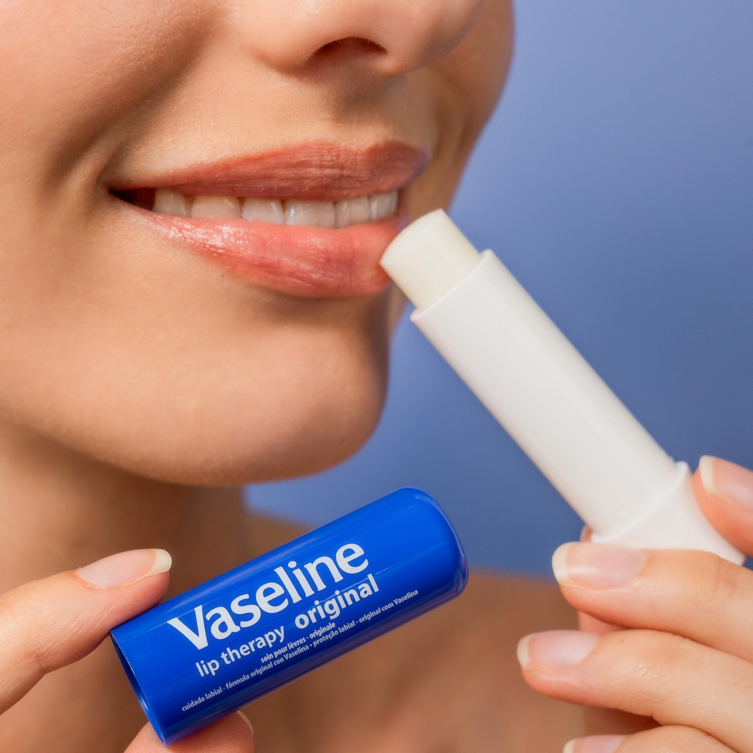Vaseline Lip Therapy Orignal, Balsamo labbra nutriente, rossetto con vitamina E, Confezione Doppia (Original (2 Pezzo))