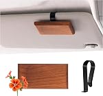 Yuoyar Parfums de voiture en bois Air Freshener Clips Visière Diffuseur Ors Éliminateur (coconut-scented, 1 Boîte)
