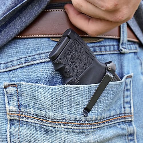 Miniatura 2 de Clip para S&W Bodyguard .380 (no 2.0) – Clip oculto para cinturón – para transporte oculto, seguro y cómodo – Delgado y seguro sin funda voluminosa