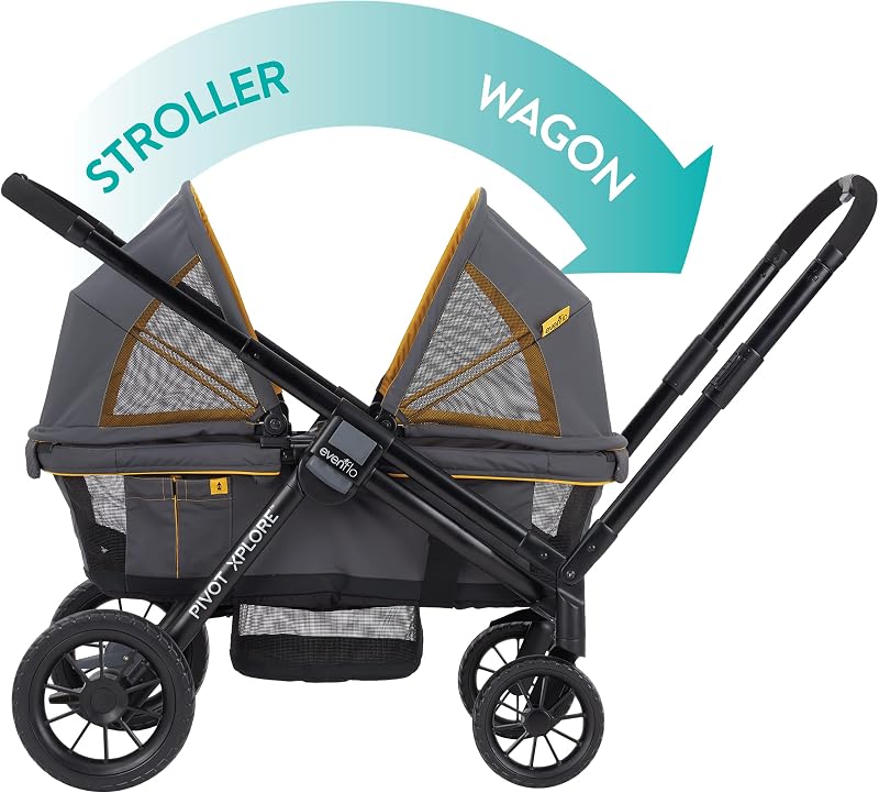 Cochecito todoterreno Evenflo Pivot Xplore (gris aventurero)